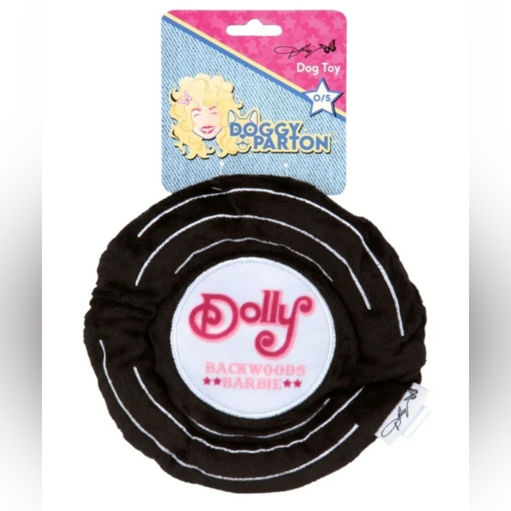 DOLLY PARTON record plush crinkle pet toy